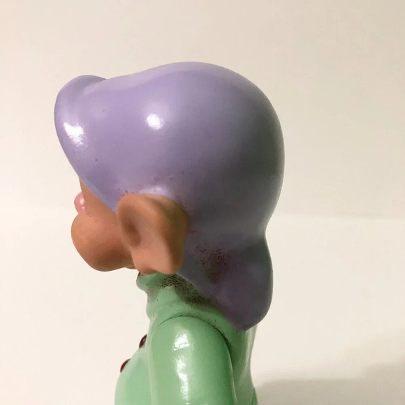 Vtg 1990s Disney Snow White And The Seven Dwarfs Dopey Vinyl Figure - Picture 5 of 16